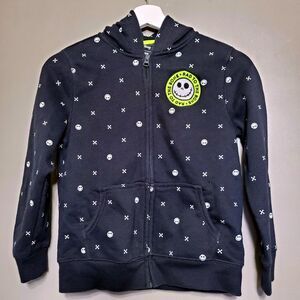 Disney Spotted Zebra Nightmare Rad To The Bone Hoodie Kids Size Medium 8 Black